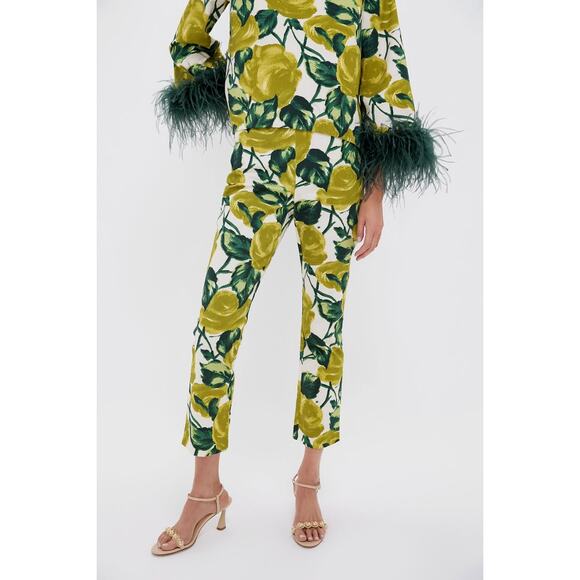 TUCKERNUCK Giverny Gardens Stretch Cotton Ashford Pant Size L NWT - Picture 1 of 7